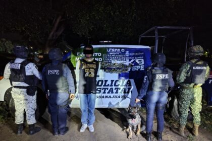 K9 detiene persona y asegura 421 dosis de presuntas drogas en Silao