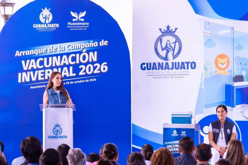 Libia Dennise inicia campaña de vacunación para la temporada invernal 2026-2027