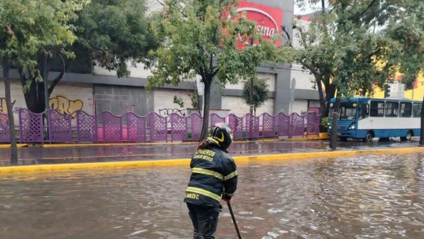 Lluvias fuertes afectan a cuatro alcaldías de la CDMX