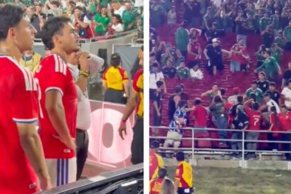 Pelea campal en Los Ángeles tras derrota de México; seleccionados chilenos intervienen
