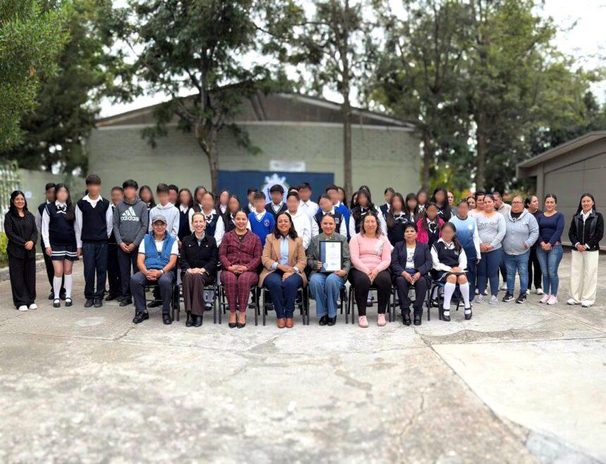 Procuradora Ambiental reconoce buenas prácticas ambientales de Telesecundaria 54