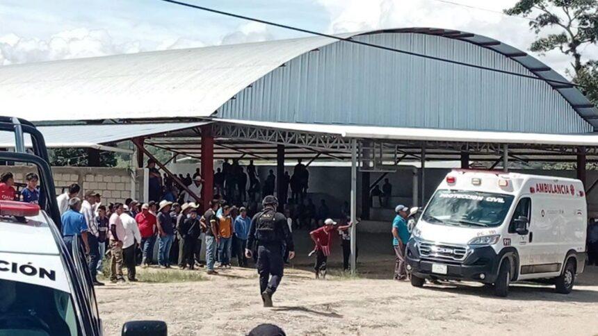 Riña tras nombramiento ejidal en Chiapas: queman bomba y disparan al aire