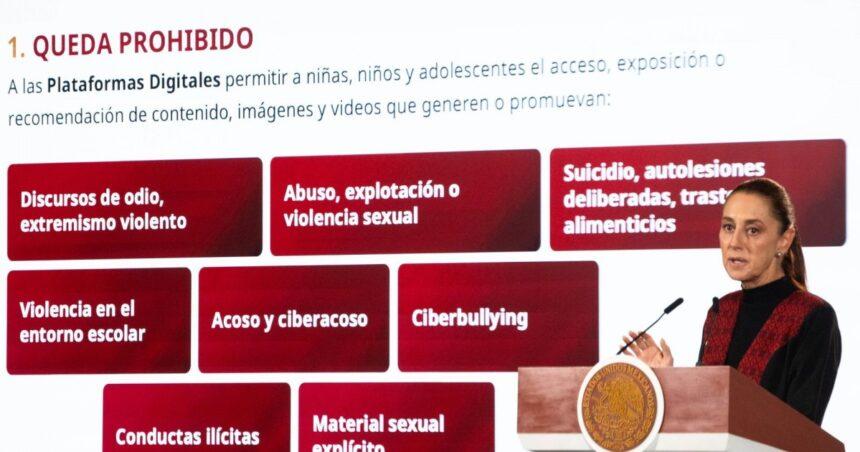 Sheinbaum prepara decreto para regular contenido violento digital