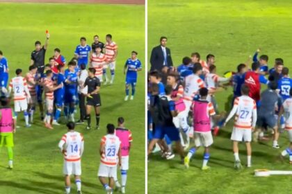 Técnico de Cruz Azul Hidalgo provoca pelea campal tras empate ante Correcaminos