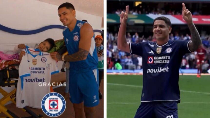 ‘Toro’ Fernández cumple promesa, dedica gol a fan cruzazulino de 15 años