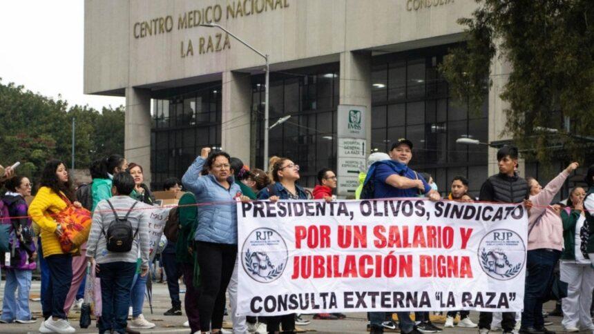 Trabajadores del IMSS anuncian marcha del 14 de octubre en CDMX