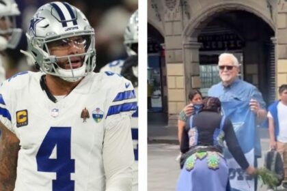 Tras 30 años de maldición, aficionado de Cowboys hace limpia en Zócalo